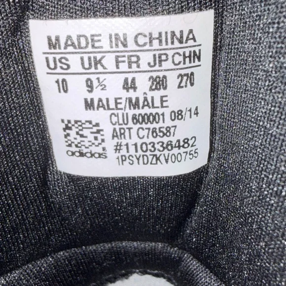 adidas Black and Gray Men's Athletic Shoes - Picture 6 of 6